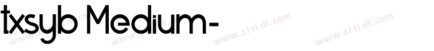 txsyb Medium字体转换